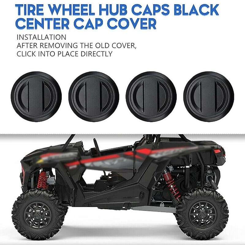 4pcs Wheel Tire Rim Hub Center Cap Cover 1522872-655 for 2017+ Rzr Xp Xp4 Rs1 1000 Turbo / Center