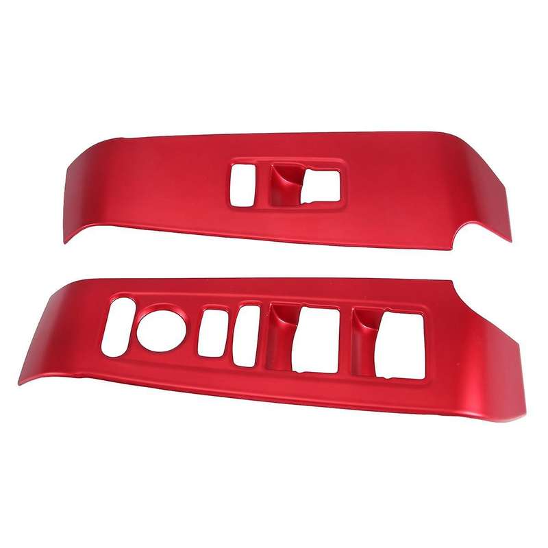4pcs Window Lift Switch Cover Trim Decor for 11th 2022 2023 Red Interior Accessories