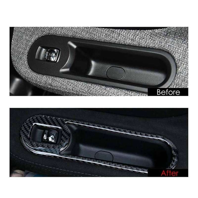 4pcs Window Lift Switch Trim Car Door Switch Panel Trim for Countryman F60 2017 2018 2019 2020