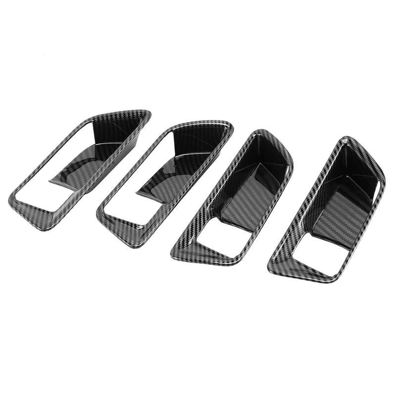 4Pcs/Lot Carbon Fiber Car Door Handle Cup Bowl for Venza XU80 2020 2021 2022 Inner Door Handle Bowl