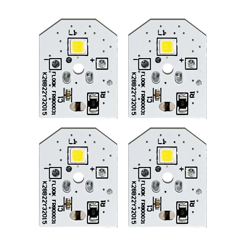 4Pcs WR55X25754 Refrigerator LED Light Board for Refrigerator WR55X30602 WR55X26486 Replacement Repa