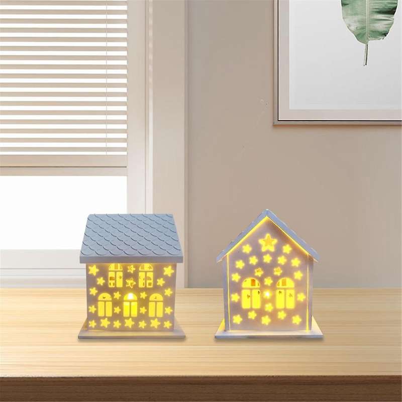 4pcs/Set 3D House Silicone Molds for Resin Concrete Star House Candle Holder Mold House Shaped Decor