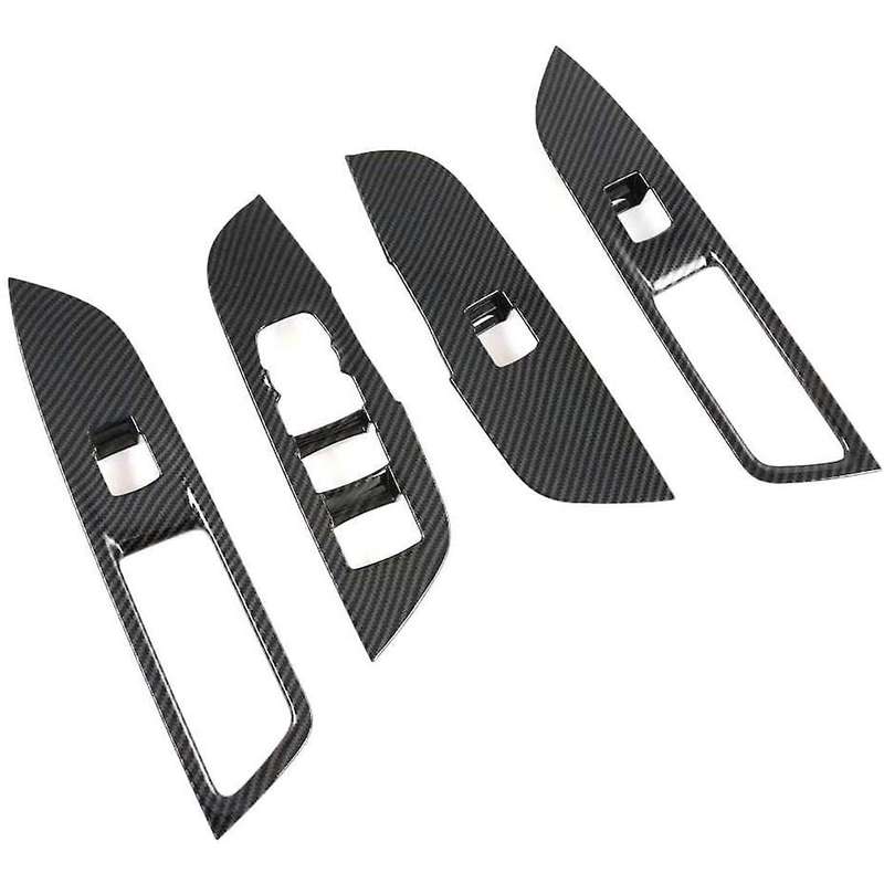 4Pcs/Set Auto Interior Window Lift Switch Button Cover Trim for 2019 2020 LHD Car Accessories