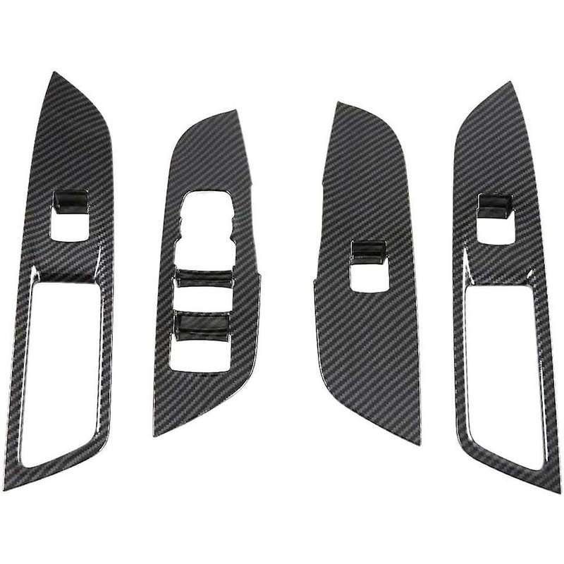 4Pcs/Set Auto Interior Window Lift Switch Button Cover Trim for 2019 2020 LHD Car Accessories