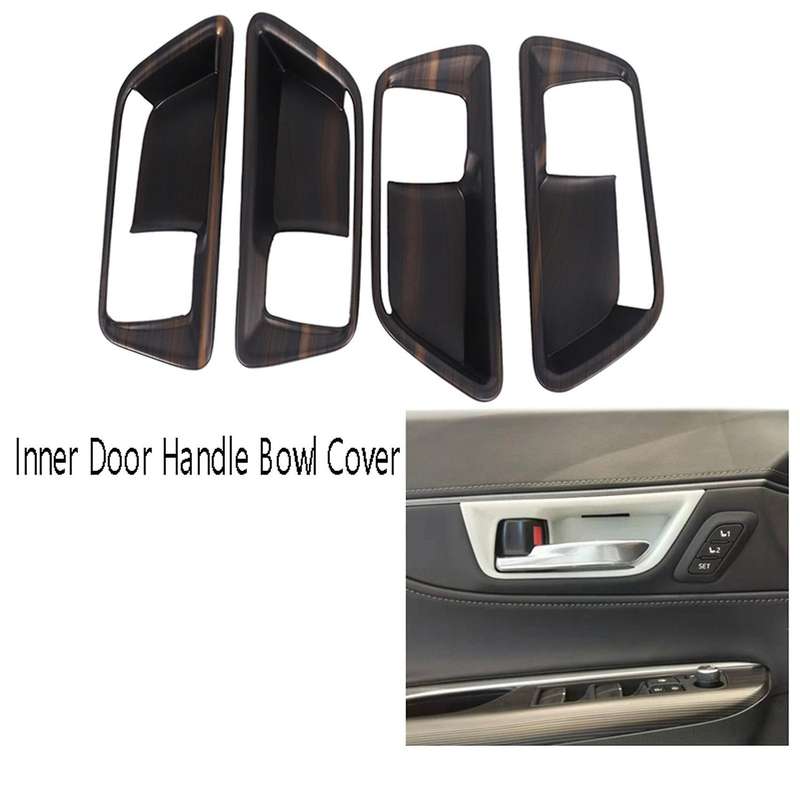 4Pcs/Lot Mahogany Car Door Handle Cup Bowl for Venza XU80 2020 2021 2022 Inner Door Handle Bowl Cove
