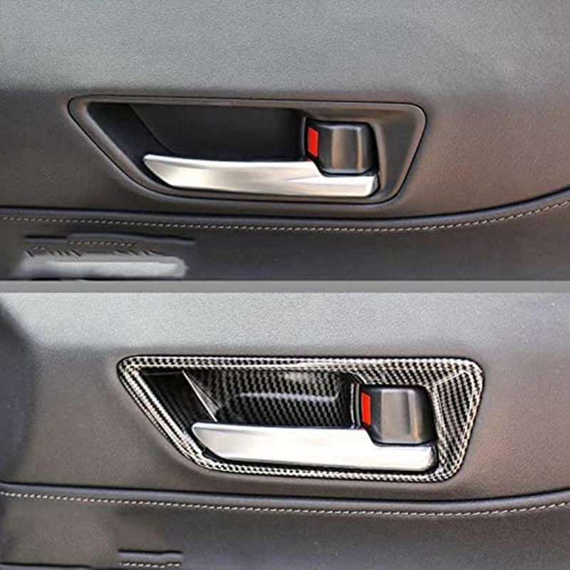 4Pcs/Lot Mahogany Car Door Handle Cup Bowl for Venza XU80 2020 2021 2022 Inner Door Handle Bowl Cove