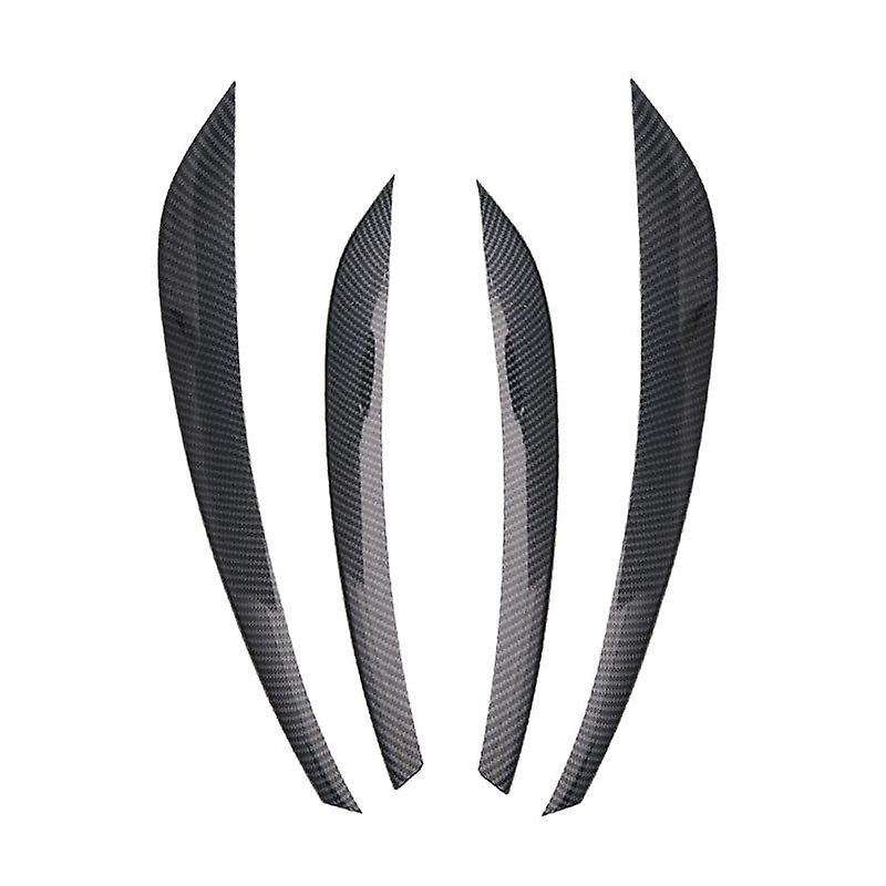 4Pcs/Set Carbon Fiber Car Sticker Front Bumper Grille Fog Light Trim Cover for GLS450 2020