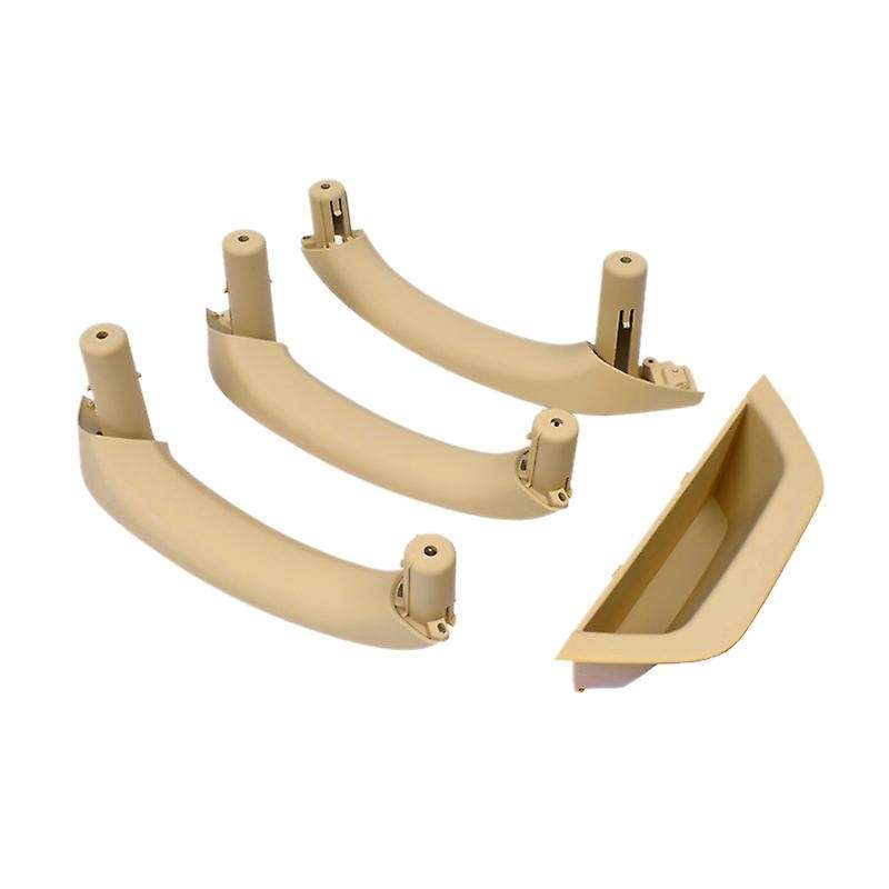 4Pcs/Set Car Interior Inner Door Handle Pull Trim Bowl for  F25 F26 X3 X4 2011-2017 Cream Color
