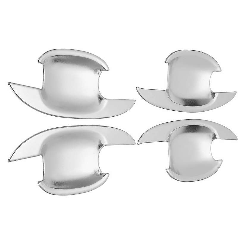4Pcs/Set Car ABS Chrome Door Handle Bowls Cover Trim for 3008 2009 2010 2011 2012 2013 2014 Car Acce