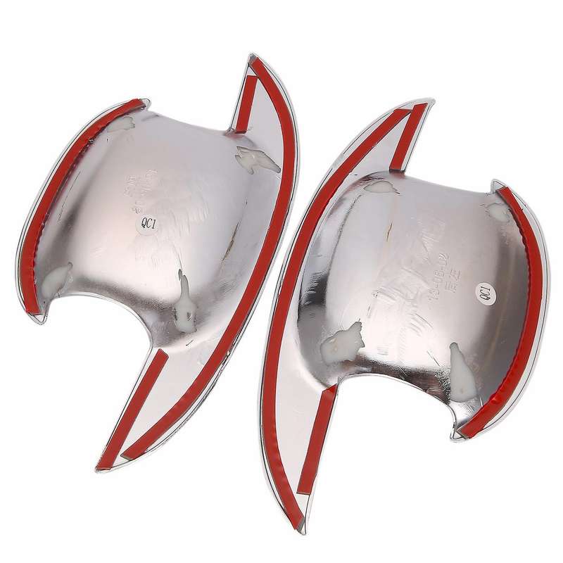 4Pcs/Set Car ABS Chrome Door Handle Bowls Cover Trim for 3008 2009 2010 2011 2012 2013 2014 Car Acce