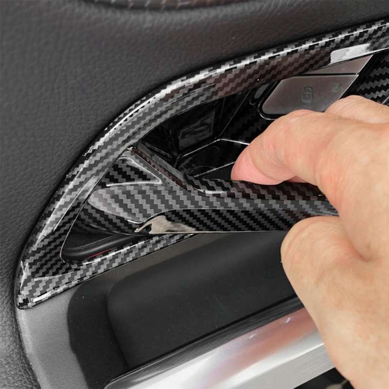 4PCS/Set Car Inner Door Pull Handle Trims Cover Stickers for /GLA/EQA/EQB-Class X247 200 250 2020-20