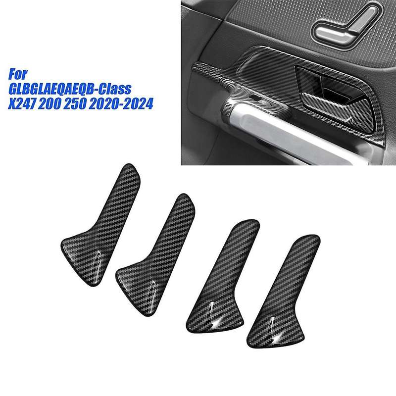 4PCS/Set Car Inner Door Pull Handle Trims Cover Stickers for /GLA/EQA/EQB-Class X247 200 250 2020-20
