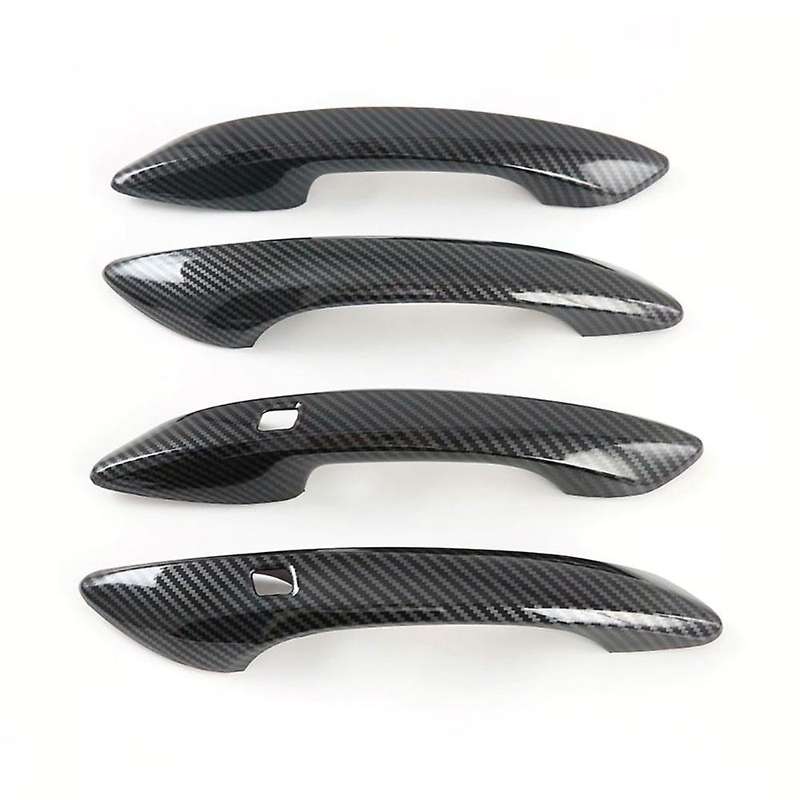 4Pcs/Set Carbon Fiber Texture Car Door Handle Panel Cover Trim for 10Th DN8 2020