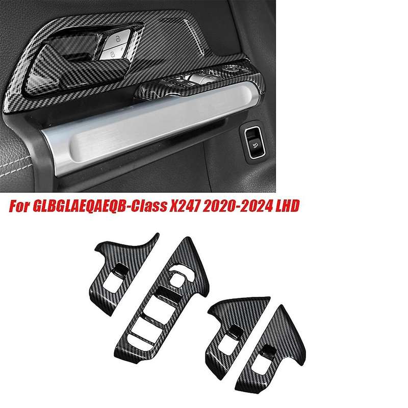 4PCS/Set Door Window Button Switch Panel Trims Cover Stickers for - /GLA/EQA/EQB-Class X247 2020-202