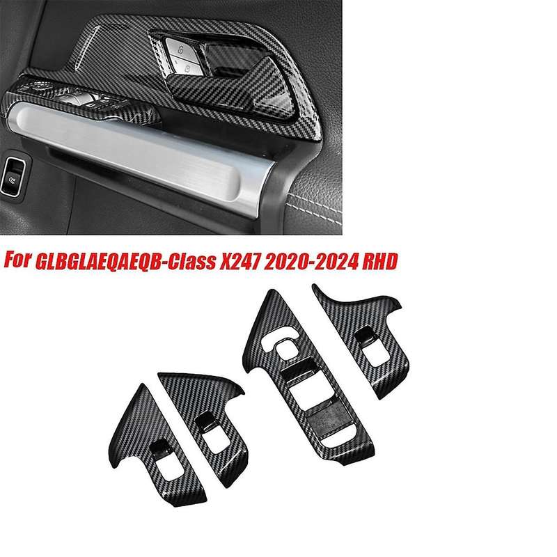 4PCS/Set Door Window Button Switch Panel Trims Cover Stickers for - /GLA/EQA/EQB-Class X247 2020-202