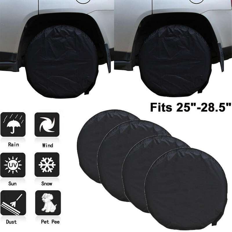 4Pcs/Set Heavy Duty Tire Covers RV Wheel Wheel Covers Sun Protection