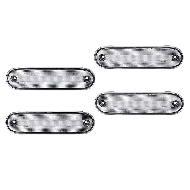 4Pcs/Set LED Side Marker Light Clear Lens Front Rear Turn Signal Lights Blinker Lamp for MX-5 MX5 MI