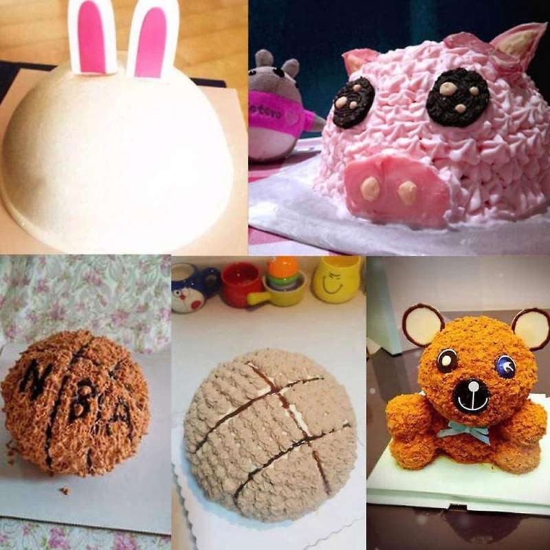 4Pcs/Set Round 3D Ball Shaped Cake Tin Aluminum Cake Pan Decorating Pastry Tools Cake Mold