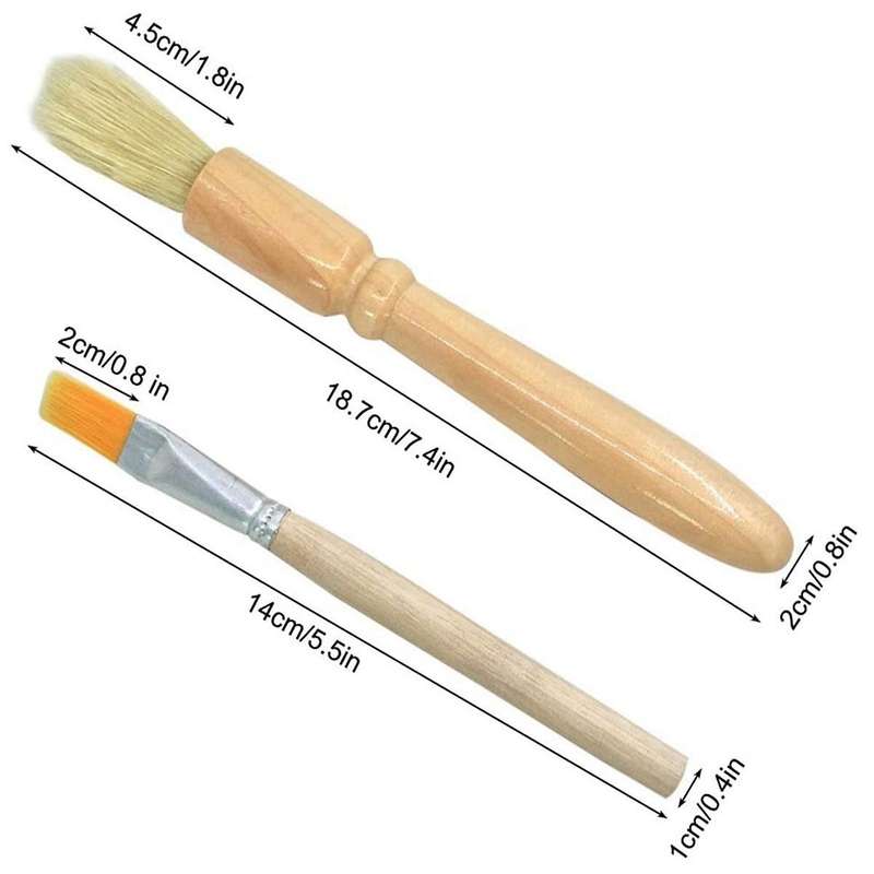 4-piece Coffee Cleaning Brush Wooden Handle Cleaning Brush Is Used for Cleaning Coffee Grinder.