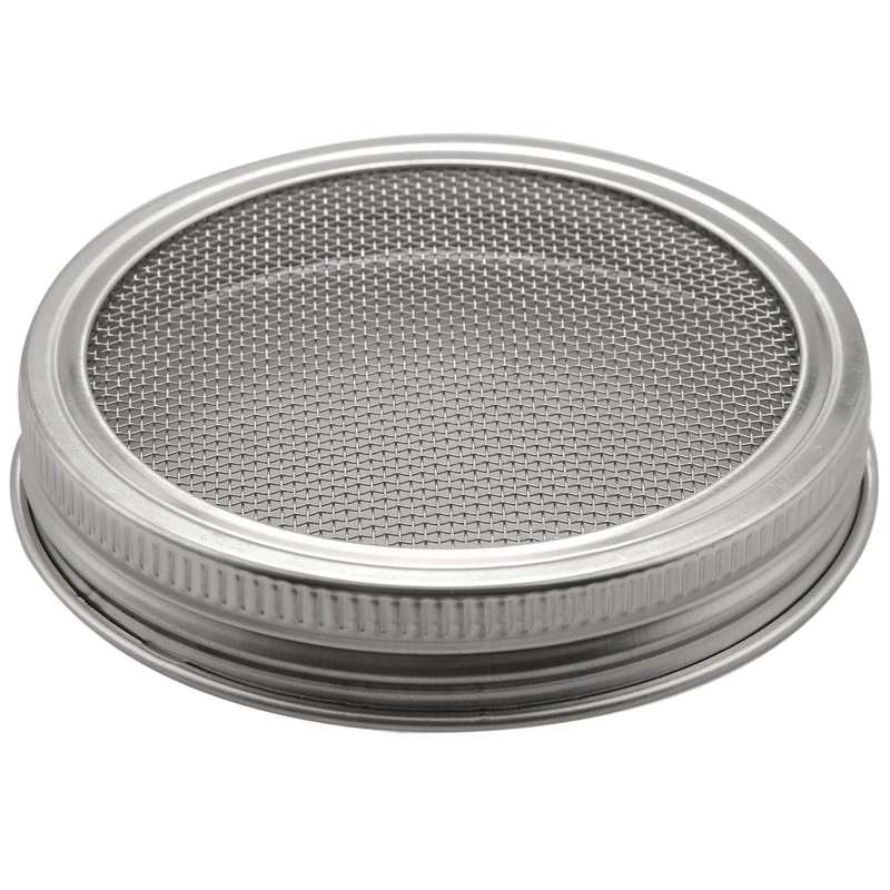 4pcs/set Stainless Steel Sprouting Lid for Wide Mouth Jars Canning Jars Speed Strainer Lid Net Cove