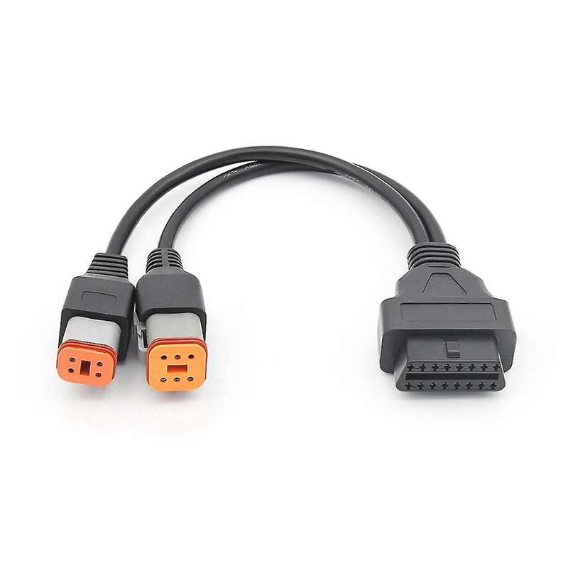 4pin for 6pin to 16pin Extension Cable Male to Female Motorcycle Diagnostic Tool OBD2 Connector