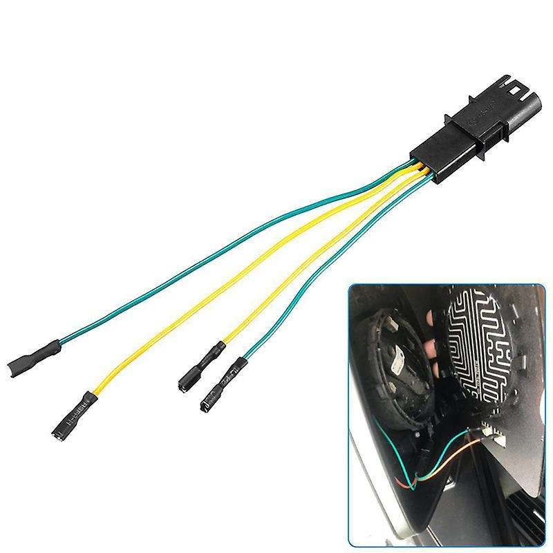 4pins 12v Side Mirror Heating Function Connector Cable Wire for  X5 F10 Electric Heated Wing Mirror