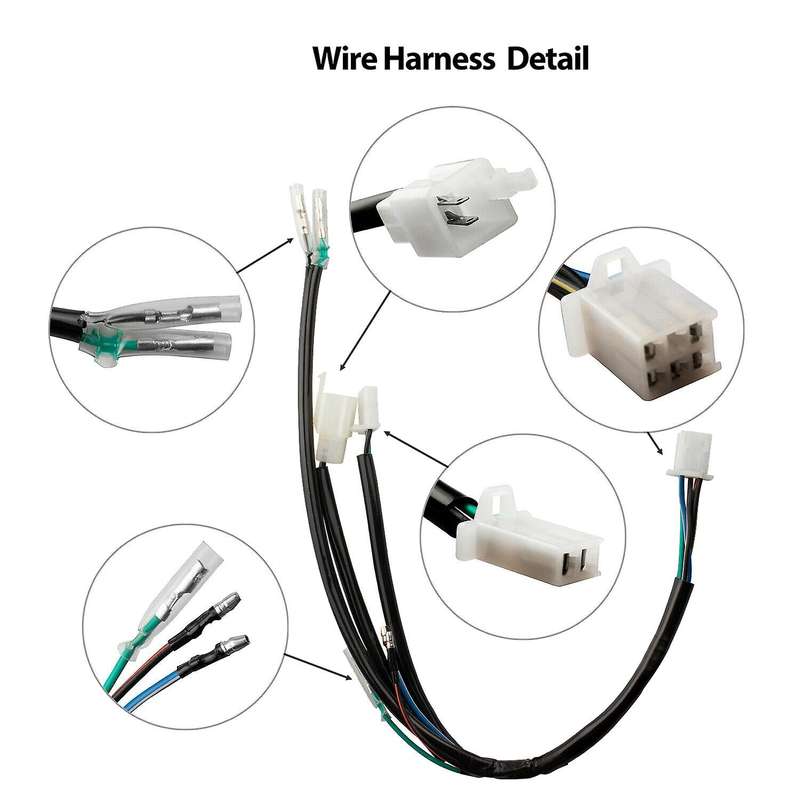 4-Pin CDI Box Ignition Coil Wiring Harness Kit for Quad ATV Dirt Pit Bike Go Kart 50Cc - 300Cc