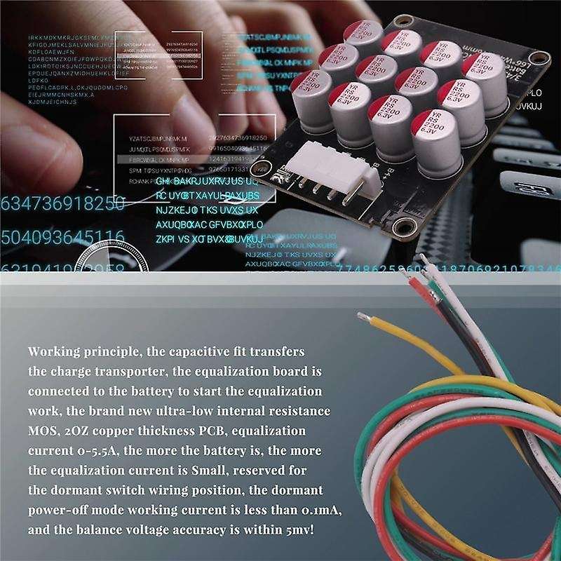 4S 5A Whole Group Balancer Active BMS Board Lithium Lifepo4 Battery Equalizer Energy Transfer Capaci