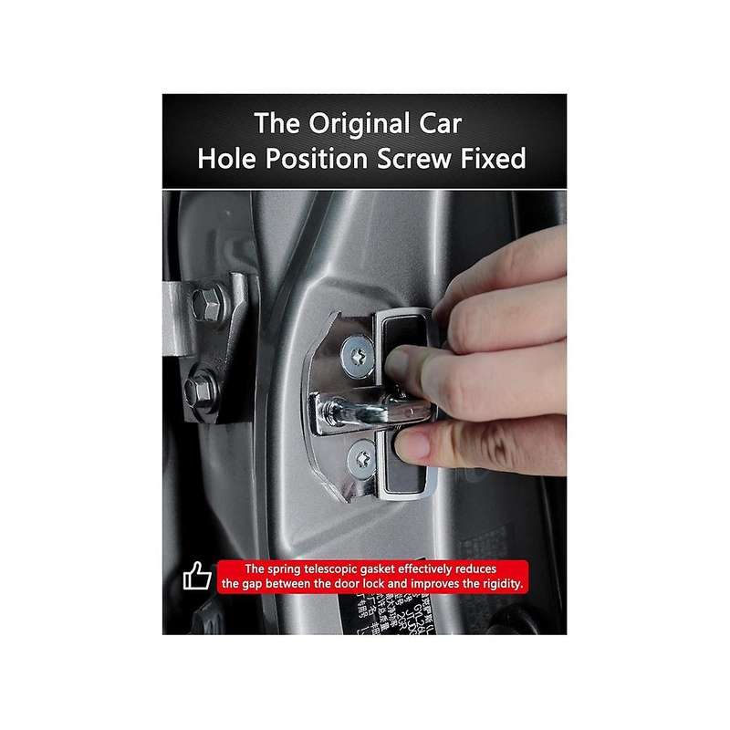4set Car Door Lock Buckle Stabilizer for Yaris Land Cruiser Series Eliminate Noise Space Latch Stop