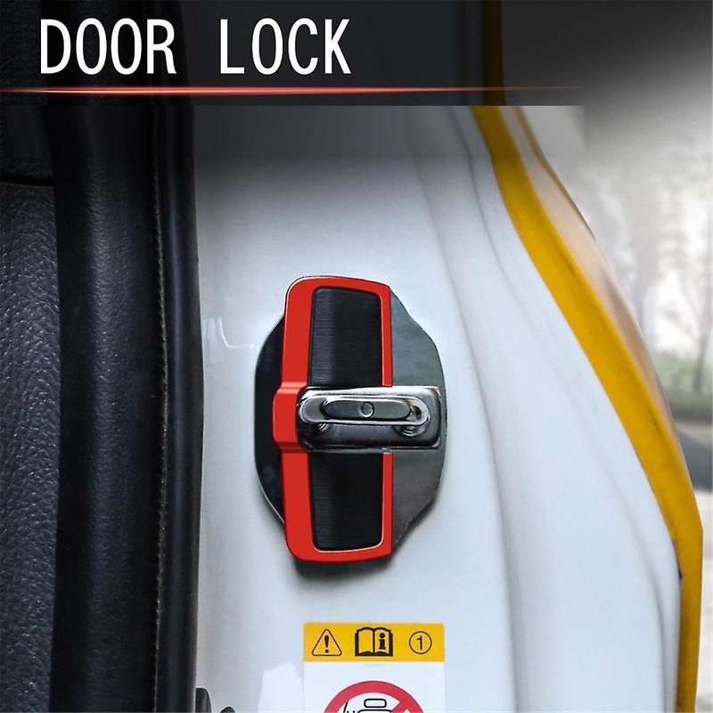 4Set Car Door Stabilizer Door Lock Protector Latches Stopper Covers for All Series Land Cruiser Alph