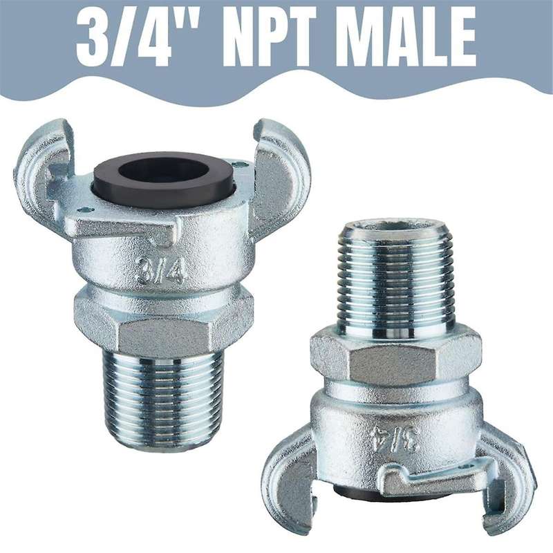 4sets Npt Air Hose Fitting 2 Lug Universal Coupling Chicago Fitting for Female and Male End (male En
