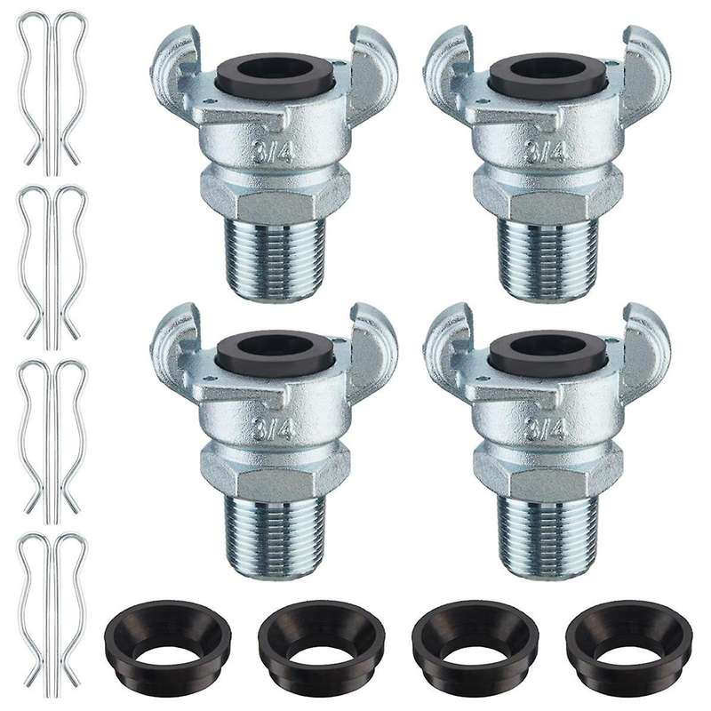 4sets Npt Air Hose Fitting 2 Lug Universal Coupling Chicago Fitting for Female and Male End (male En