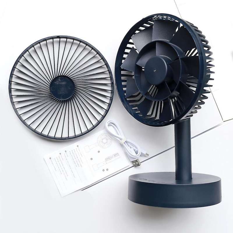 4W Table Desk Fan Rotatable Cooling Fan Quiet Bedside Fan for Home Office Portable Outdoor Travel Fa