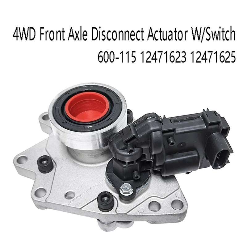 4WD Front Axle Disconnect Actuator with Switch for Ascender 600-115 12471623 12471625