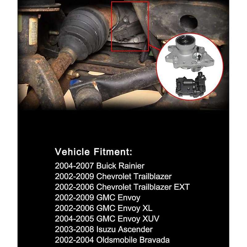 4WD Front Axle Disconnect Actuator Assy for ASCENDER SAAB 9-7X,Trailblazer,Envoy,Rainer,Bravada 1247