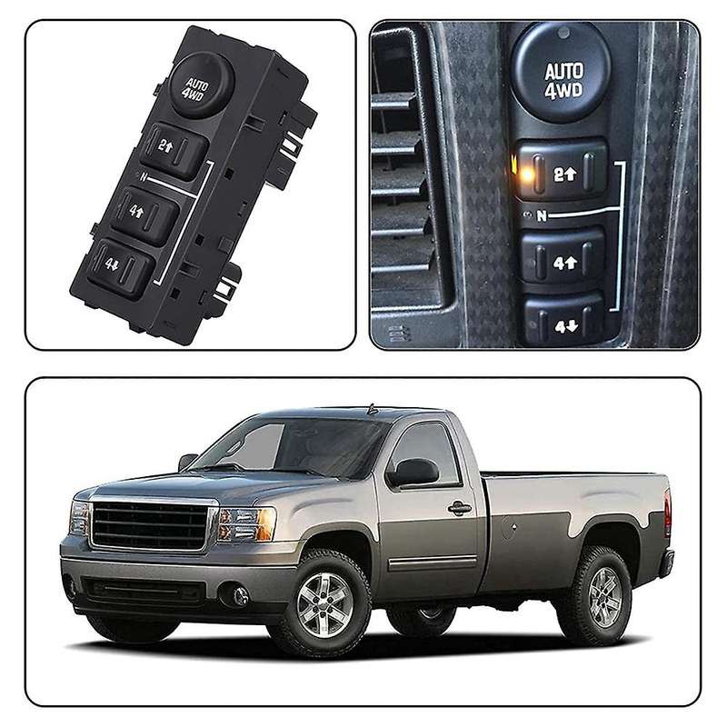 4WD Wheel Drive Switch Transfer Case Button for 15136039 15164520 19259313 901-072