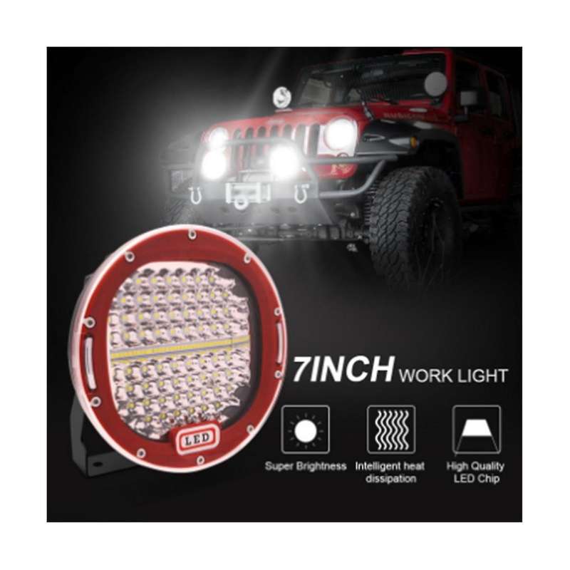4wd Spot Led Roof Work Light for Lorry 7inch Ip68 Offroad Suv Pickup Truck Red