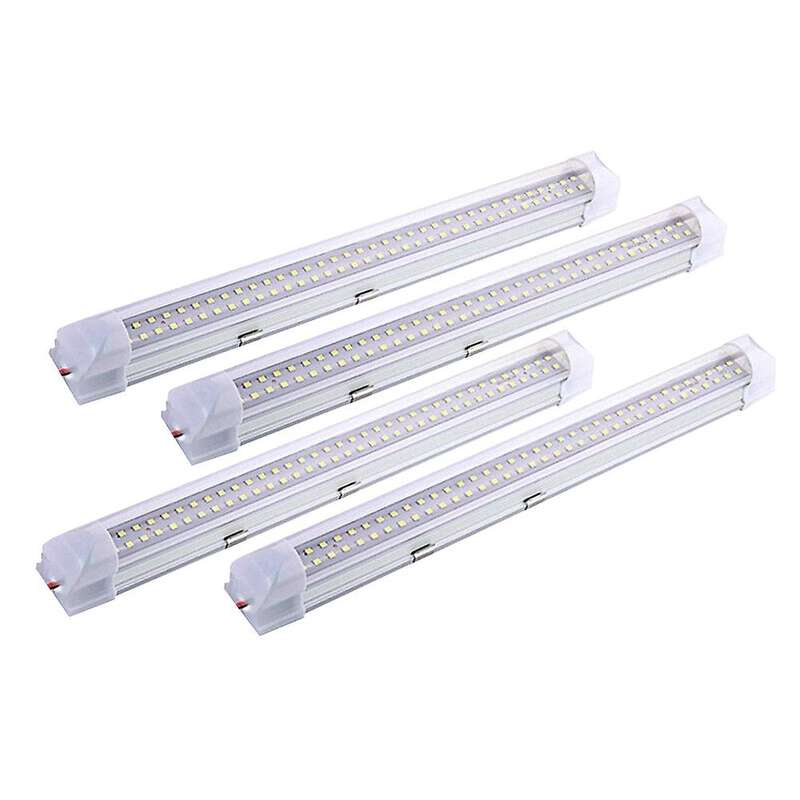 4x 72 LED Interior Light Strip Bar Car Van Bus Caravan ON/OFF Switch 12V 12 VOLT