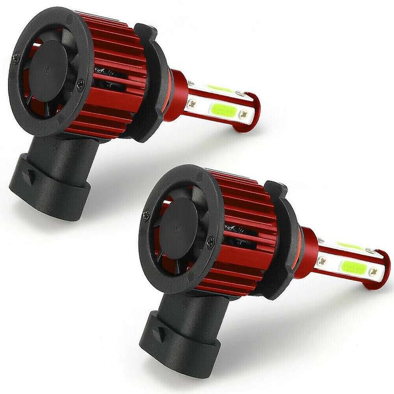 4X 8000K Ice Blue LED Headlight Bulbs Conversion Kit 9005 + 9006 High Low Beam 4-Sides