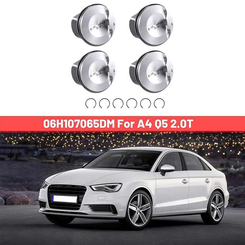 4x Engine Pistons Set & Rings 82.51mm 23mm for A4 Q5 2.0t 06h107065dm