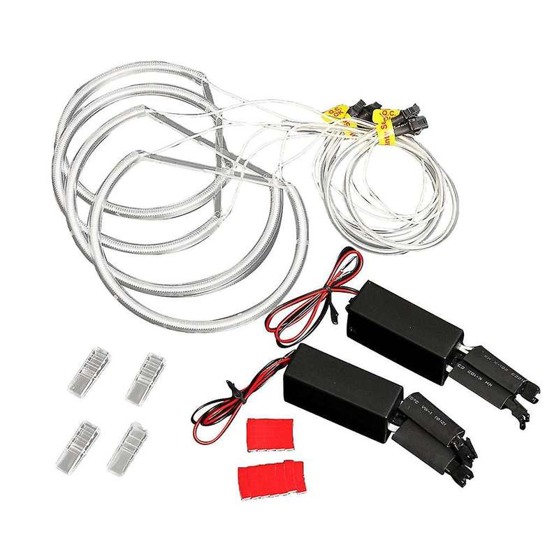 4x Ccfl Angel Eye Halo Led Ring Light White Non-projector for Bmw E46 3 Series
