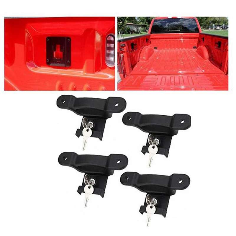 4X for - - 15-20 Box Tie Down Truck Bed Cleats Locking Set HL3Z99000A64A