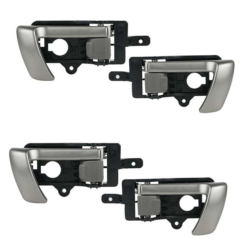 4x Interior Door Handle for 2007-2012 Hyundai Santa Fe with Gray Knob