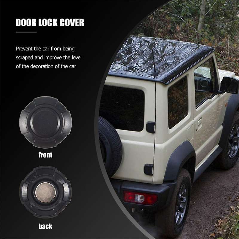 4X for 2019- Car Door Key Hole Decoration Cover Trim Door Lock Cover ABS Molding Exterior Accessorie