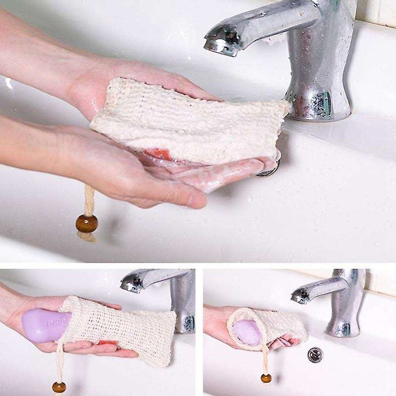 4X Soap Bag, Soap Bag Ramie, Organic Soap Bag, Soap Bag, Foaming and
