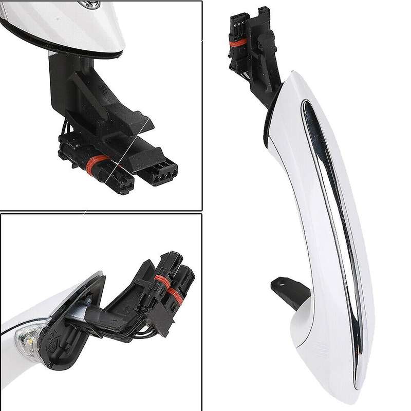 4X White Outer Outside Exterior Comfort Access Door Handle Set for  5 6 7 Series F07 F10 F11 F06 F12