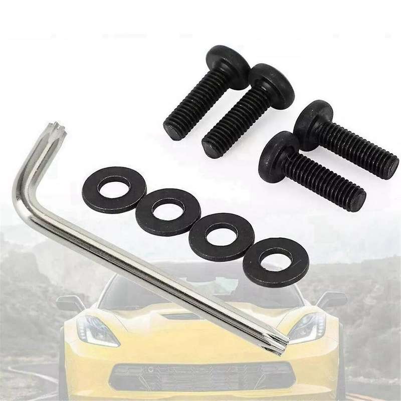 4X Wing Spoiler Center Bolts+Wrench 23155297 for C7 Z06 2014+