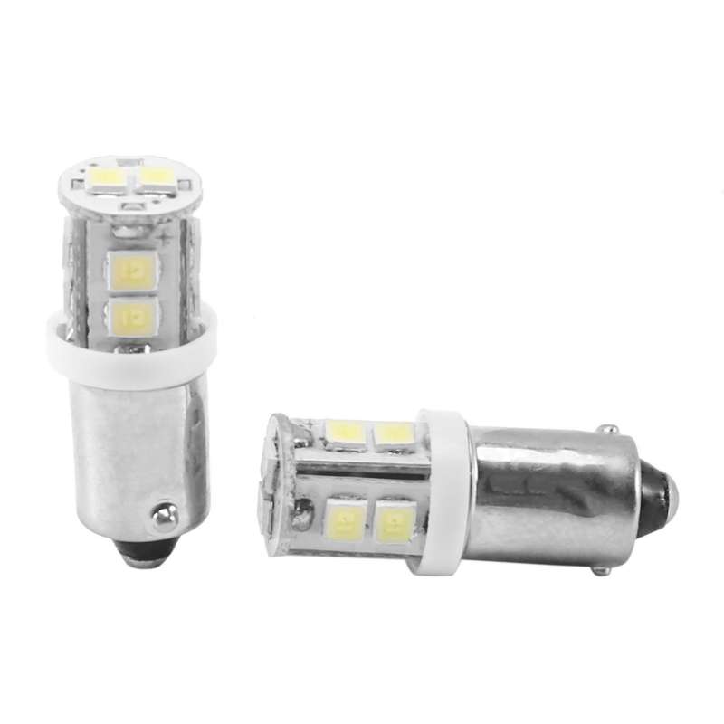 4x T11 BA9S 233 BAYONET 10 SMD LED Car Wedge Interior Side Light Bulb White