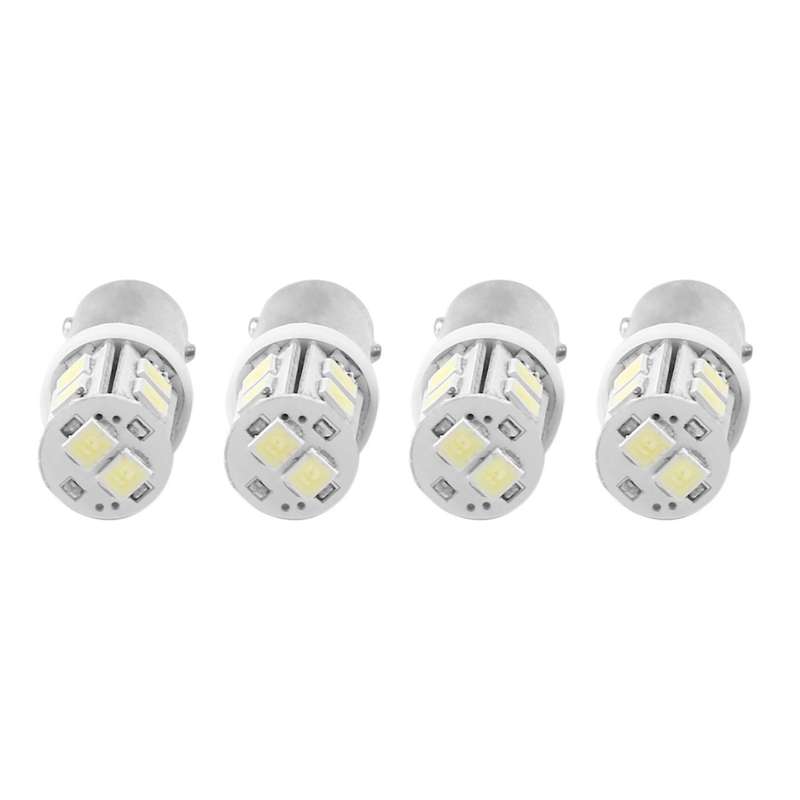 4x T11 BA9S 233 BAYONET 10 SMD LED Car Wedge Interior Side Light Bulb White
