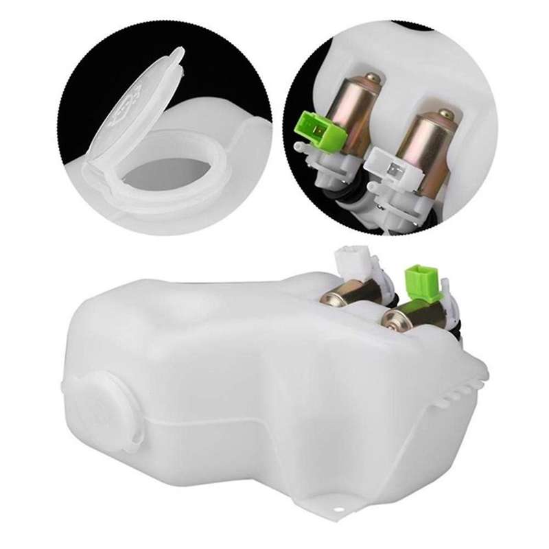 for Patrol 1988-1997 Windshield Wiper Washer Bottle 2 Hole Pump Tank Jar Kit